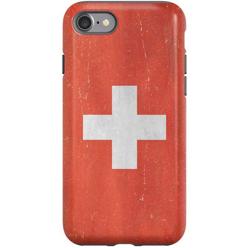 Switzerland Flag Distressed iPhone SE (2nd & 3rd Gen) Pro Case